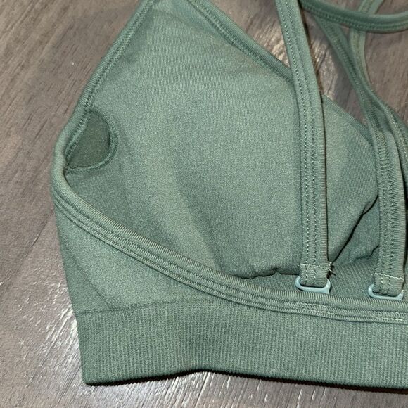 AUROLA Seamless‎ Adjustable Mercury Green  Sports Bra Small - Picture 5 of 5